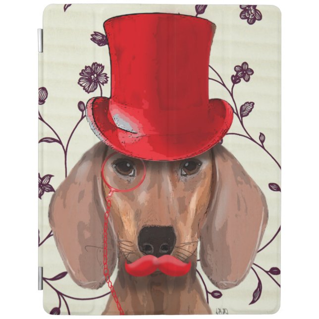 Dachshund With Red Top Hat iPad Air Cover (Front)