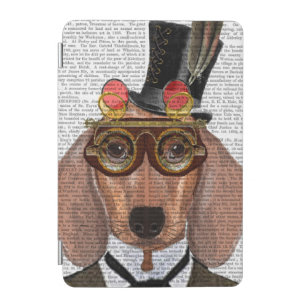 Dachshund with Top Hat and Goggles iPad Mini Cover