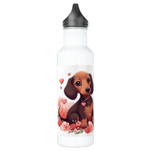 Dachshund Worlds Best Dog Mom Stainless Steel Water Bottle