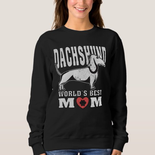 Dachshund Worlds Best Mom Sweatshirt
