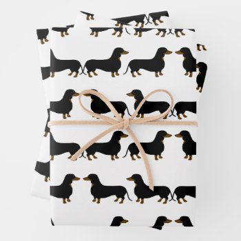 Dachshund Wrapping Paper Sheets by ellejai at Zazzle