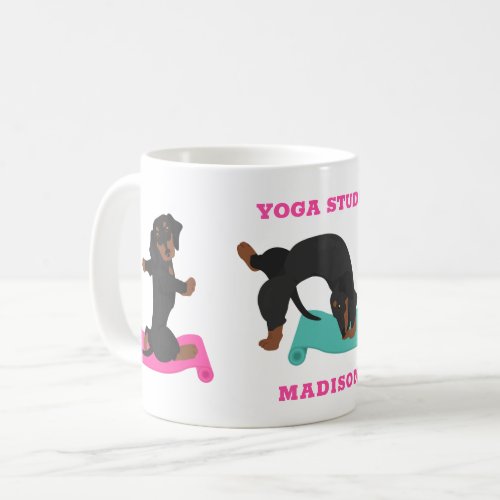 Dachshund Yoga Dog Coffee Mug