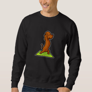 Dachshund Yoga Poses Sport Gymnastics Ohmmm Heartb Sweatshirt