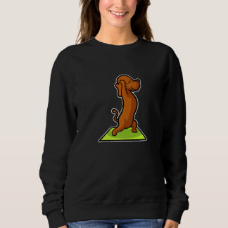 Dachshund Yoga Poses Sport Gymnastics Ohmmm Heartb Sweatshirt