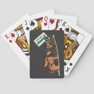 Dachshund You Are Awesome Poker Cards
