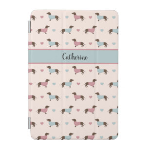 Dachshunds and Hearts iPad Mini Cover