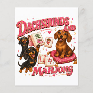 Dachshunds and Mahjong Flyer