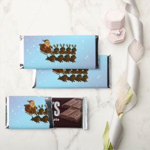 Dachshunds and Santa Hershey Bar Favors