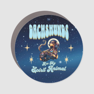 Dachshunds Are My Spirit Animal Car Magnet