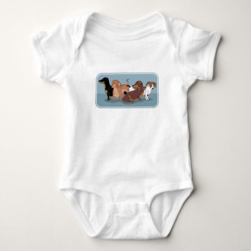 Dachshunds Baby Bodysuit