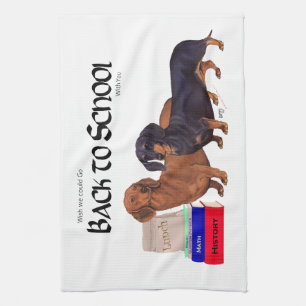 Dachshunds Back to School Towel