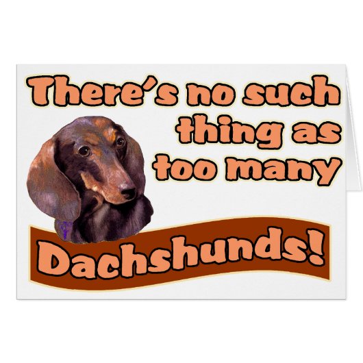 DACHSHUNDS CARDS (Front Horizontal)
