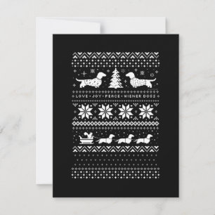 Dachshunds Christmas Note Card