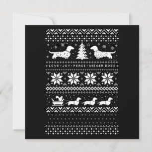 Dachshunds Christmas Note Card