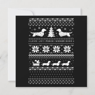 Dachshunds Christmas Note Card