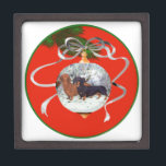 Dachshunds Christmas Ornament Gift Box<br><div class="desc">This design is created from my original artwork. Come visit our Shop to see all of my designs on clothing, novelty and gift items! To see this design on ALL of our products please scroll on this product's page to click on the option to Transfer this Design to Other Products,...</div>