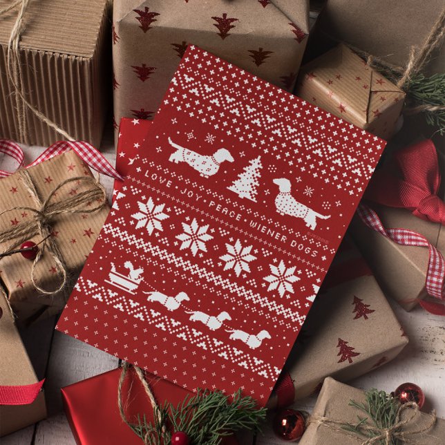 Dachshunds Christmas Sweater Pattern Holiday Xmas (Creator Uploaded)