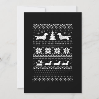 Dachshunds Christmas Thank You Card