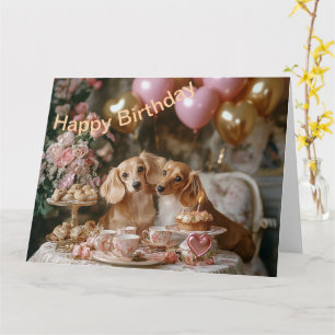 Dachshunds Delight Card