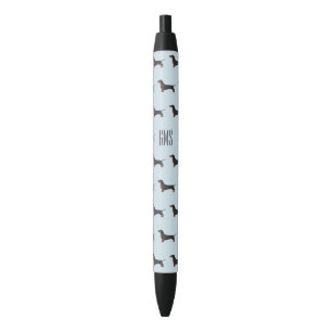 Dachshunds Dogs Pattern Monogrammed Pen