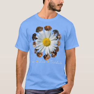 Dachshunds Dogs Peace Love Daisy Dachshunds Mom T-Shirt