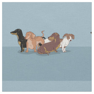 Dachshunds Fabric
