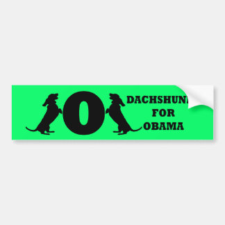dachshunds for Obama Bumper Sticker
