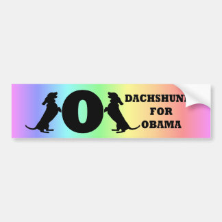 dachshunds for Obama Bumper Sticker