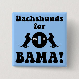 dachshunds for Obama Button