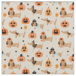 Dachshunds in Halloween Costumes Pattern Fabric