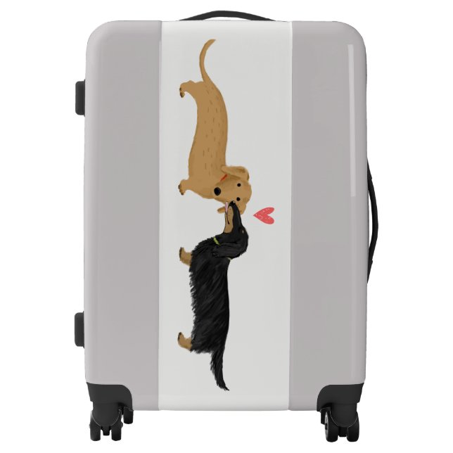 Dachshunds Love Luggage (Front)