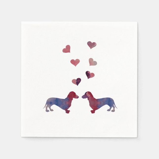 Dachshunds Napkins (Front)