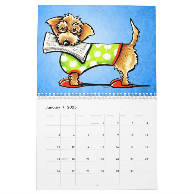 Dachshunds OffLeash Art™ Vol 1 Calendar Zazzle