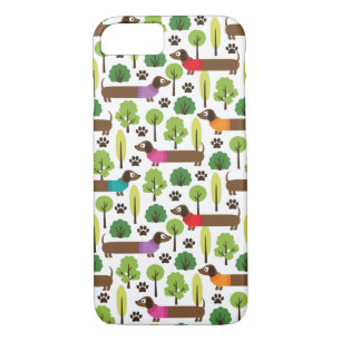 Dachshunds On A Walk In The Park iPhone 8/7 Case