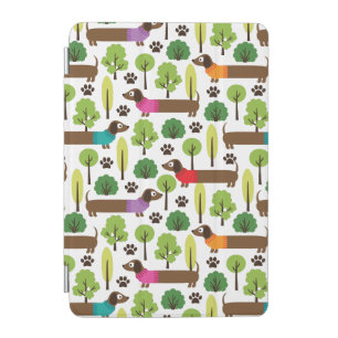 Dachshunds On A Walk In The Park iPad Mini Cover