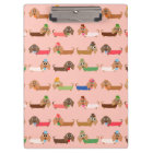 Dachshunds on Pink