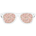 Dachshunds On Pink Retro Sunglasses at Zazzle