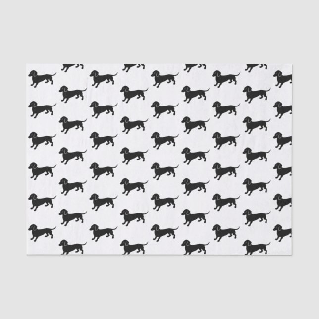 Dachshunds Pattern Tissue Paper (Front)