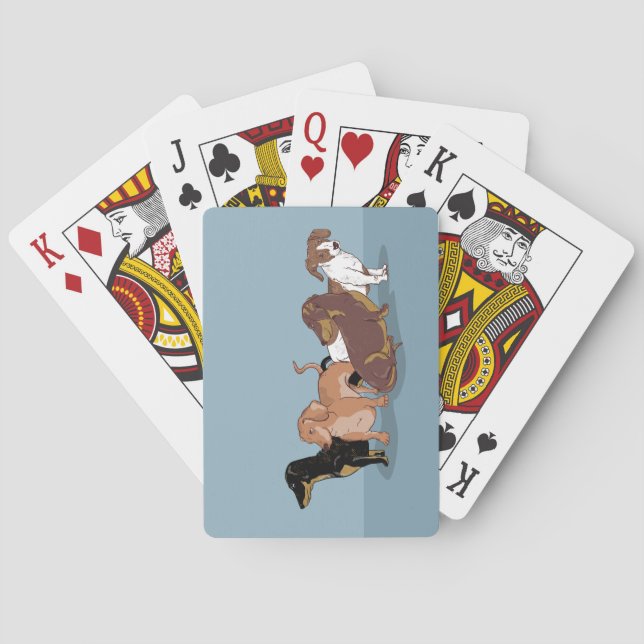 Dachshunds Poker Cards (Back)