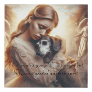 Dachshunds Remembrance Faux Canvas Print