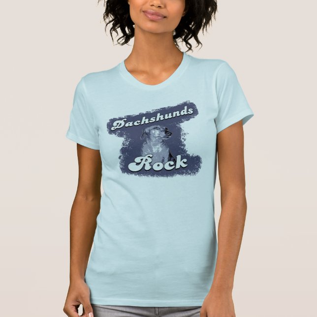 Dachshunds Rock T-Shirt (Front)