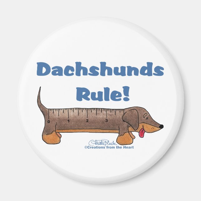 Dachshunds Rule Magnet (Front)