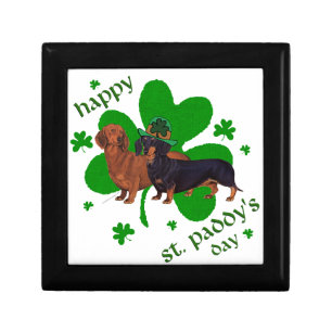 Dachshunds St Patrick's Day Gift Box