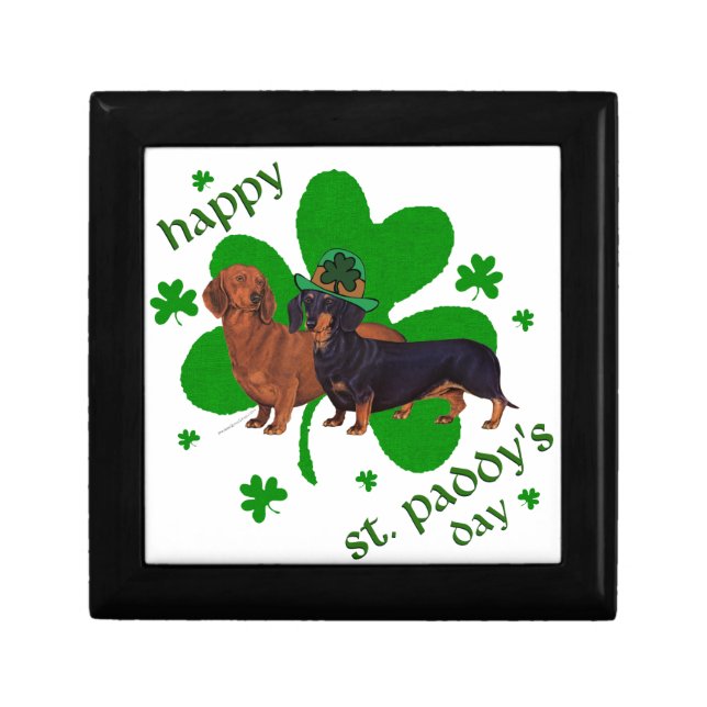 Dachshunds St Patrick's Day Gift Box (Front)