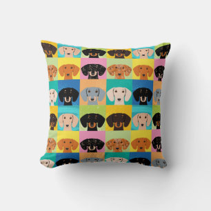Dachshunds throw pillow