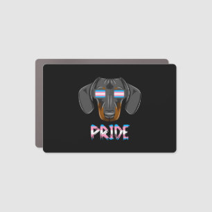 Dachshunds Transgender Flag Lgbt Car Magnet