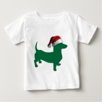 Dachshunds with Christmas Hats
