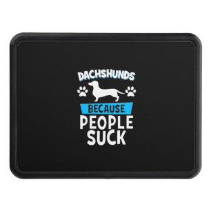 Dachshunds With My Friends Hitch Cover