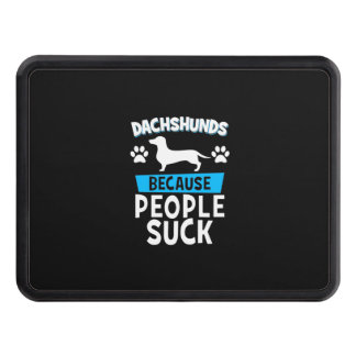 Dachshunds With My Friends Hitch Cover