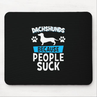Dachshunds With My Friends Mouse Pad